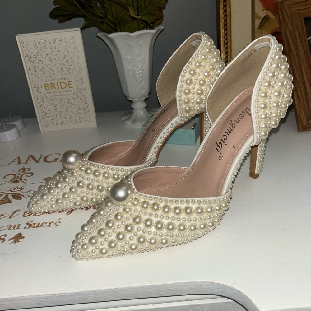 Pearl high heels